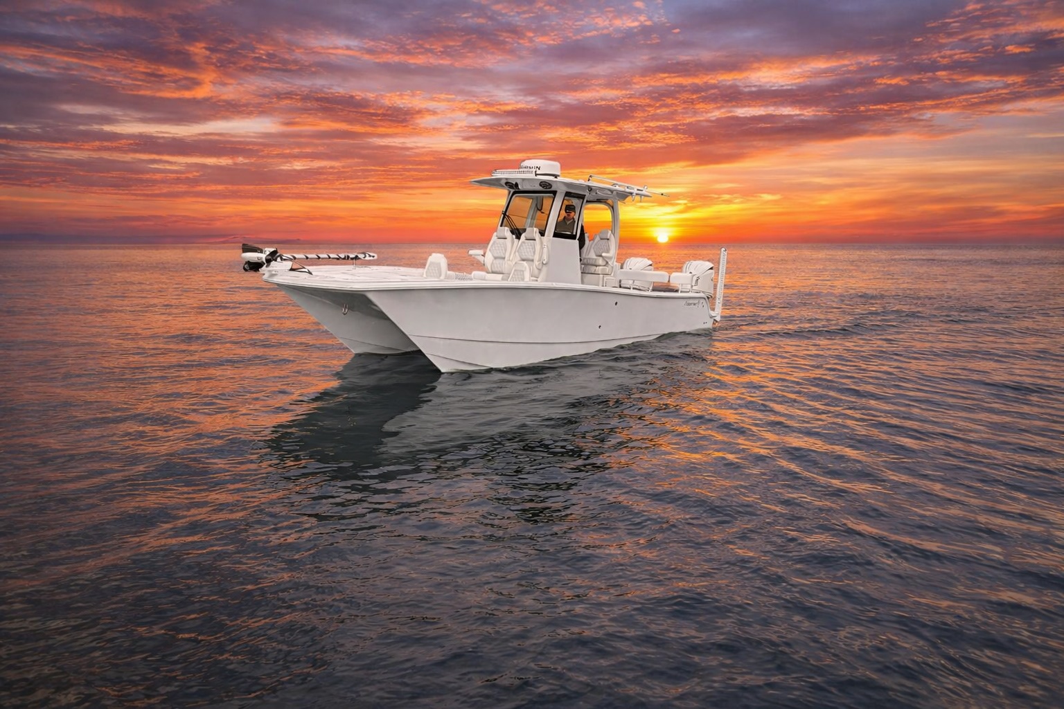 F/V Zejula at dusk offshore